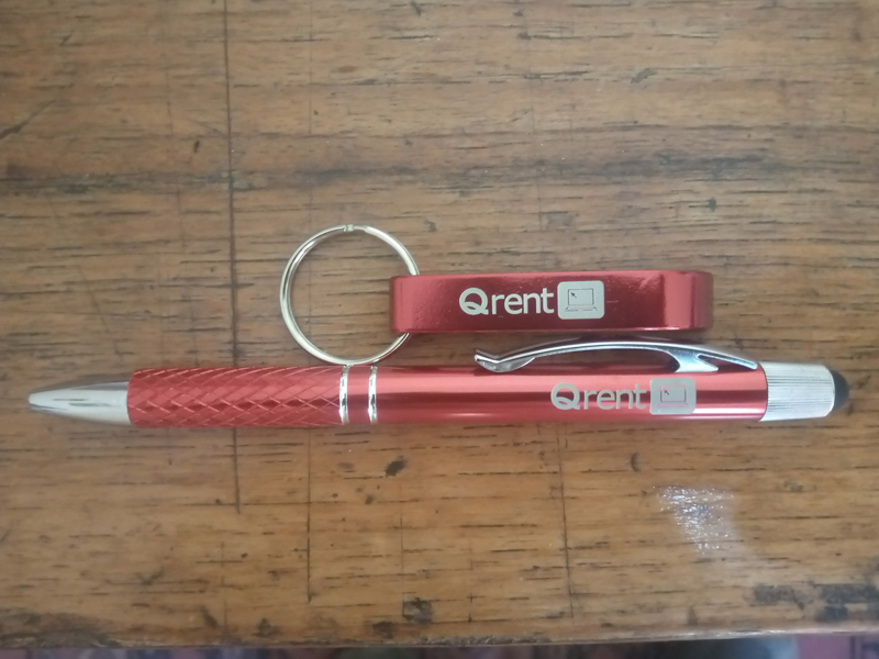 Metallic Pen &amp; Keyring opener